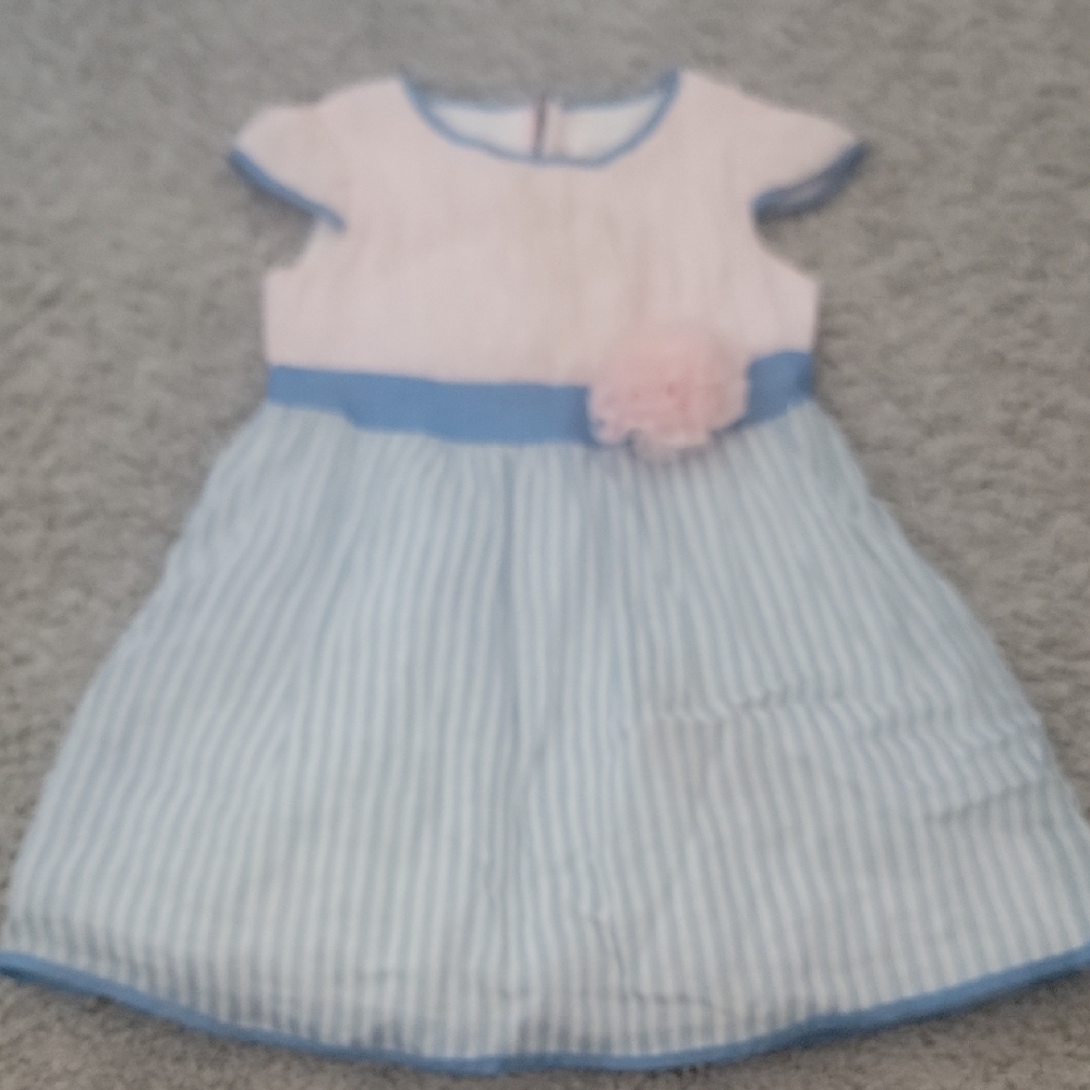 Adorable Pink and Blue Kids Dress